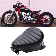 Black Motorcycle Solo Seat
