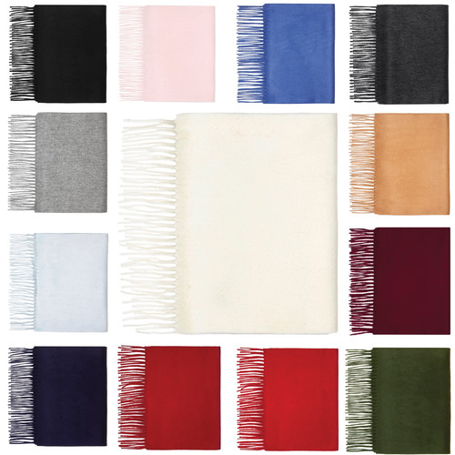 100 pure cashmere plain scarf - 100%,