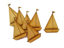 WOODEN MDF SHAPE BOAT SHIP
