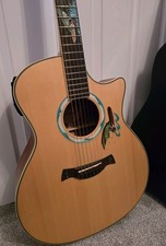 Crafter solid bubinga wood mop inlay 33rd anniversery acoustic /electric guitar