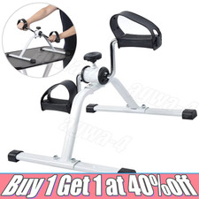 Folding Mini Exercise Bike Arm Leg Resistance Cycle Pedal Exerciser Portable