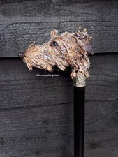 'Hairy Lurcher/Wolfhound/Deerhound' Handled Collectors Walking Stick.