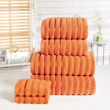 Luxury Ribbed Cotton 6 Towels
