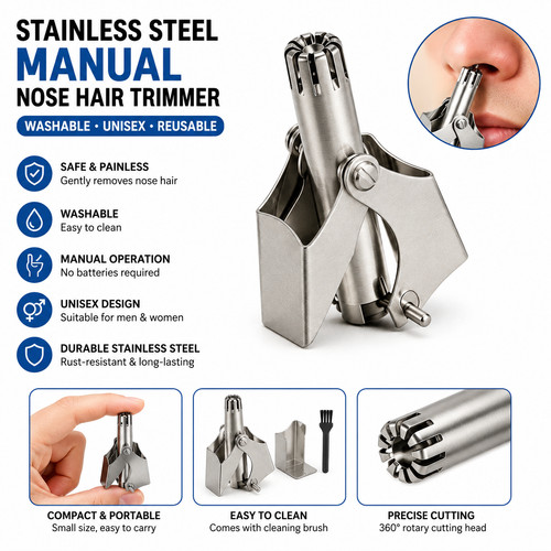 Manual nose hair trimmer - manual,