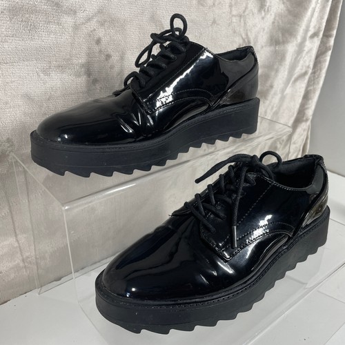 Primark black patent platform - primark,