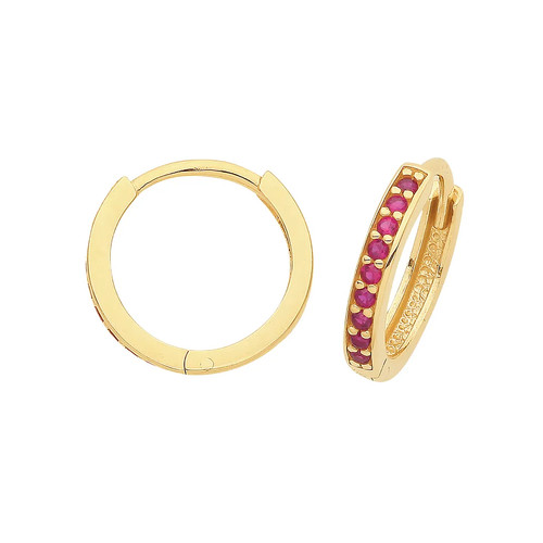 Hinged earrings 9ct yellow - hinged,