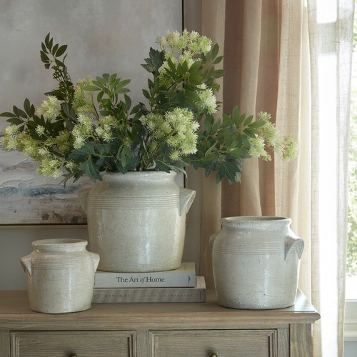 Rustic largepot with handles - rustic,