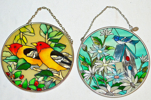 Vintage amia stained glass - 2, `stained