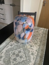 24cm Tall Multi-color Heavy Glass Vase for Home Decor Wedding Party Gift