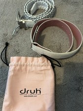 Druh Golf Belts White - Croc And Nylon Belts