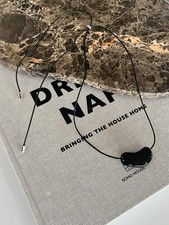 Black Glossy Pebble Pendant
