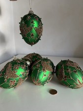 Christmas Baubles Cologne & Cotton Large Green  Faberge