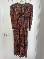 Vintage Midi Pattern Dress