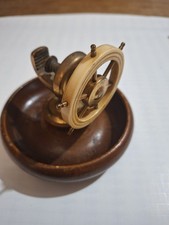 Vintage Cast Brass and Wood