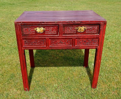 Antique chinese lacquered - antique,