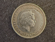 2 two Pound Error Coin Fried