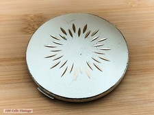 Stratton Silver Tone Sunburst Pattern- Vintage Make Up/Powder Compact-1re