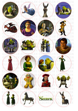 24 x SHREK Edible Fairy