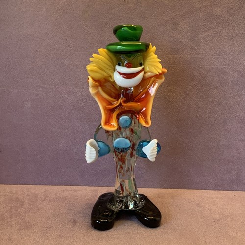 Murano glass clown figurine - glass,