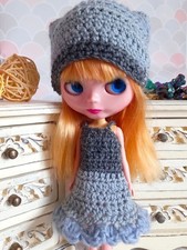 Handmade Dress And Hat For Blythe Doll Or Tangkou Doll Accessories 