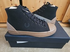  Fred Perry X Margaret Howell Hughes Mid Canvas Shoes Size UK 6 EUR 39
