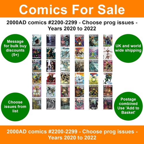 2000ad comics 2200 - 2000ad, #2200-2299