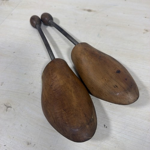 Vintage shoe stretchers - shoe, wooden