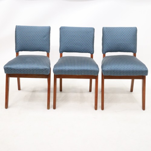 Retro teak chairs blue teal - chairs, blue/teal