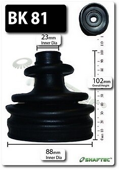 Shaftec front outer boot - front, cv