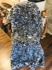 NEW ROSEBLOOM LEOPARD CHEETAH ANIMAL PRINT FAUX FUR LUXURY THROW