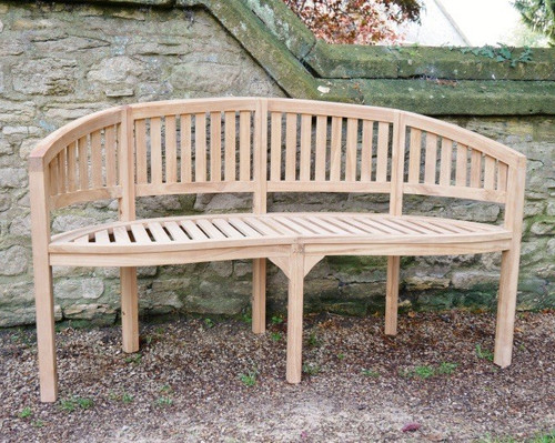 Teak wood curved outdoor - curved,