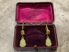 GREEN JADE BUDDHA EARRINGS