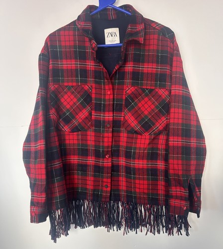 Zara tartan fringed - -,