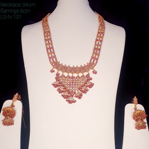 Traditional long necklace set - traditional,