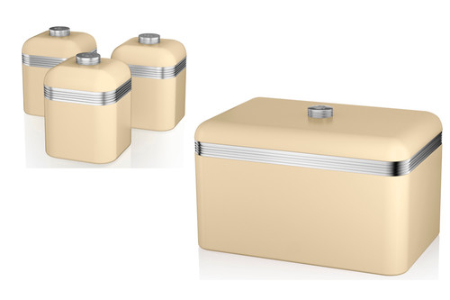 Swan retro cream breadbin - swan,