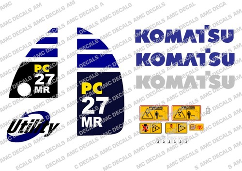Komatsu pc27mr digger decal - digger,