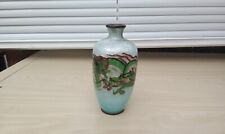 A Rare Japanese Ginbari Cloisonne Dragon Vase - Signed