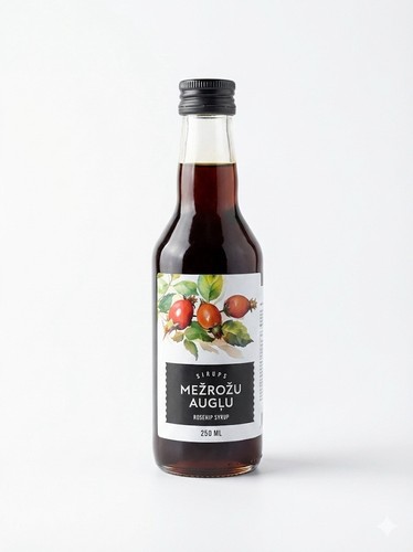 Rosehip fruit syrup 250ml - fruit,