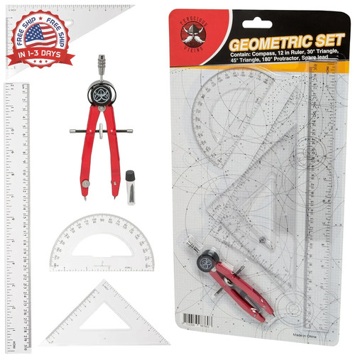 Protractor and compass for - and,