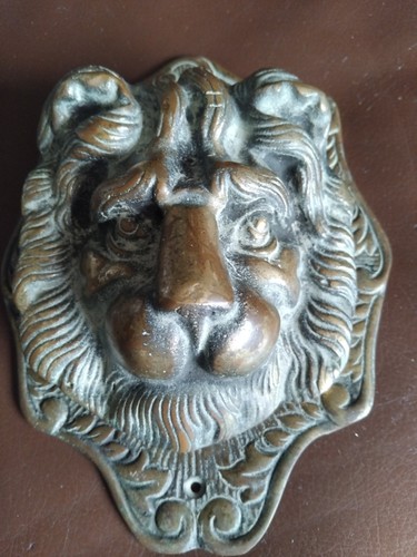 Large old door knocker - door,