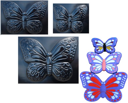 Concrete mold butterfly - concrete,