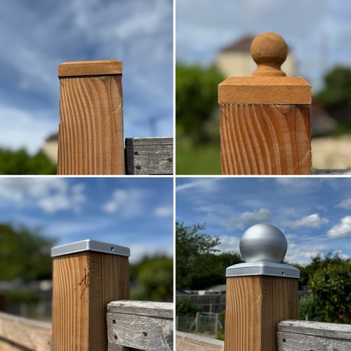 Garden fence post caps - caps, cappers