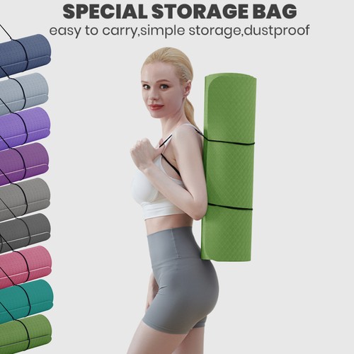 Tpe yoga mat 10mm thick - tpe,