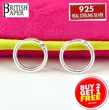 925 Sterling Silver Hoop