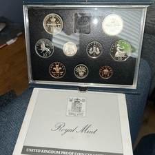 The Royal Mint 1989 UK Proof Coin Set 9 Coins In Presentation Box
