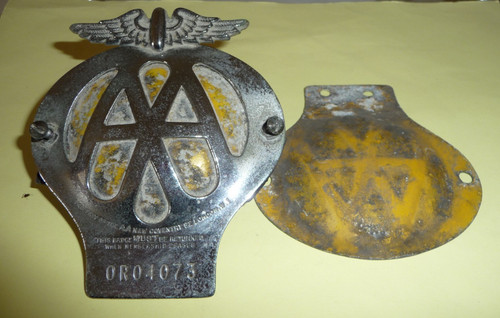 Vintage car badge - vintage,