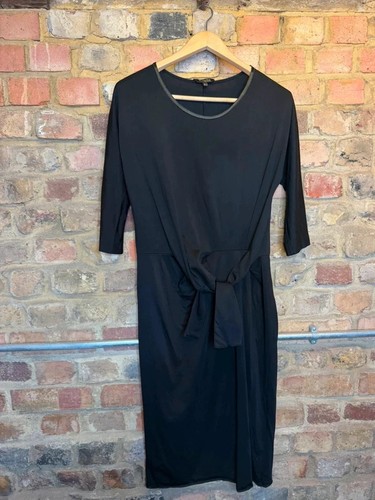Massimo dutti black - black, knot-front