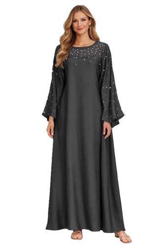 Women abaya satin with - satin,
