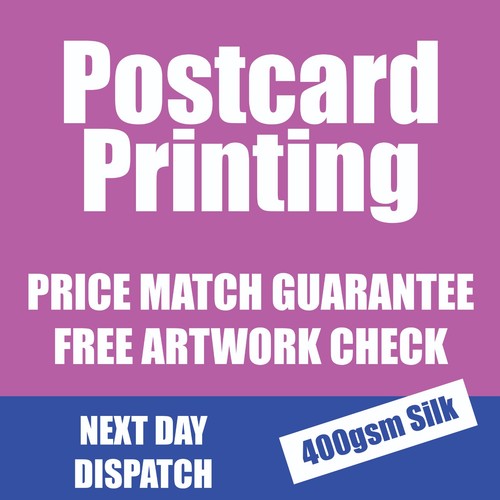 Postcard printing 400gsm silk - printing,