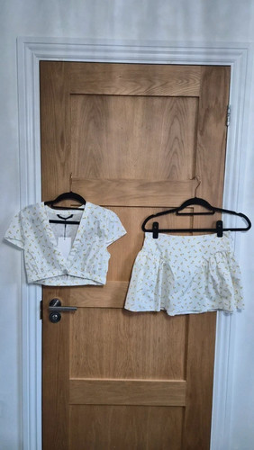 Zara white cotton - , floral